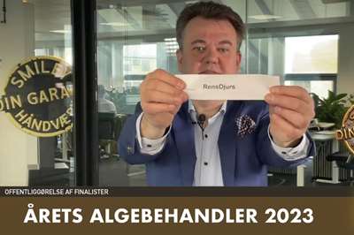 Navnet RensDjurs trækkes op som finalist til Årets Algebehandler 2023
