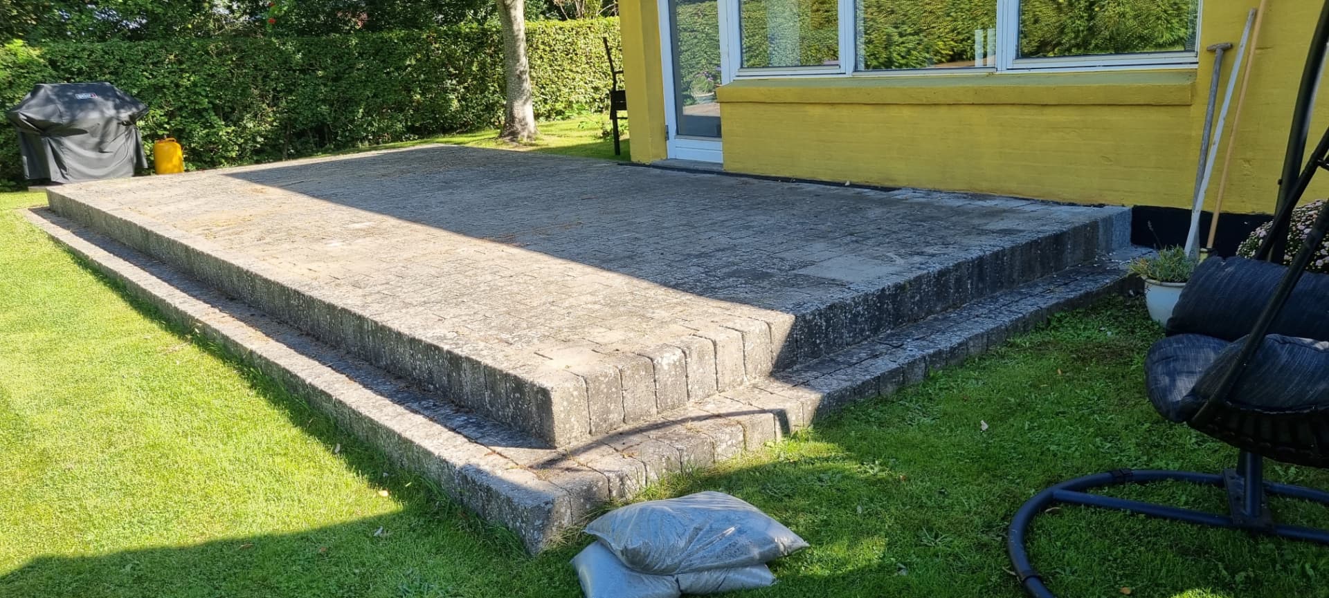 Terrasse før rens
